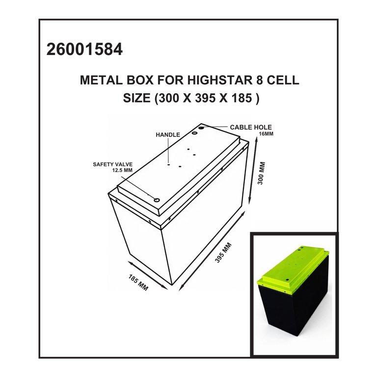 Metal Box 12V 200Ah (300x395x185 mm) - Image 2